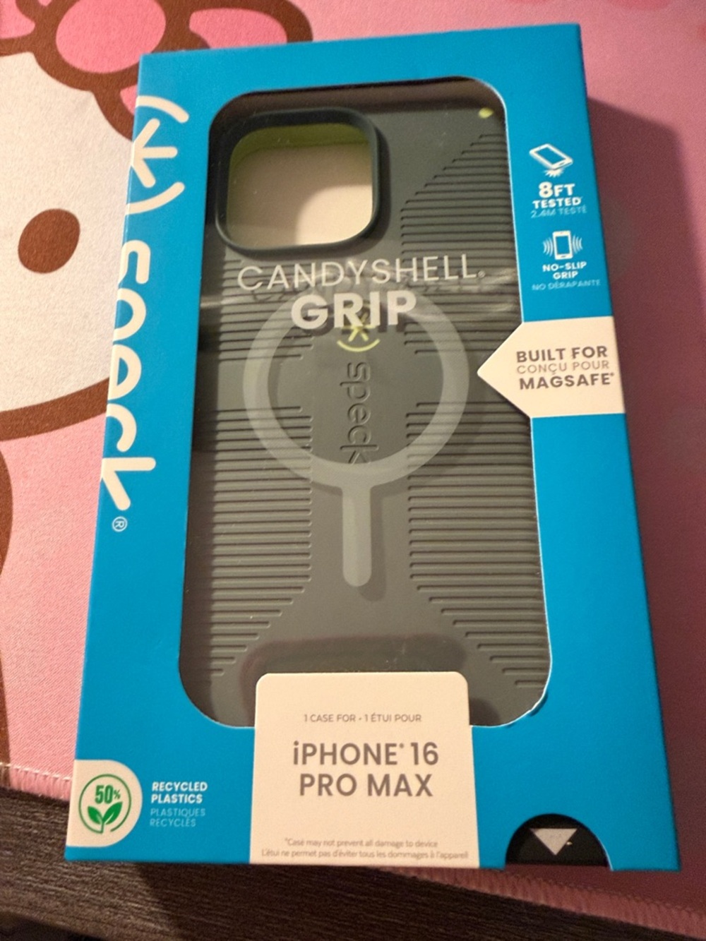 speck CandyShell Grip Case for iPhone 16 Pro Max - Gray